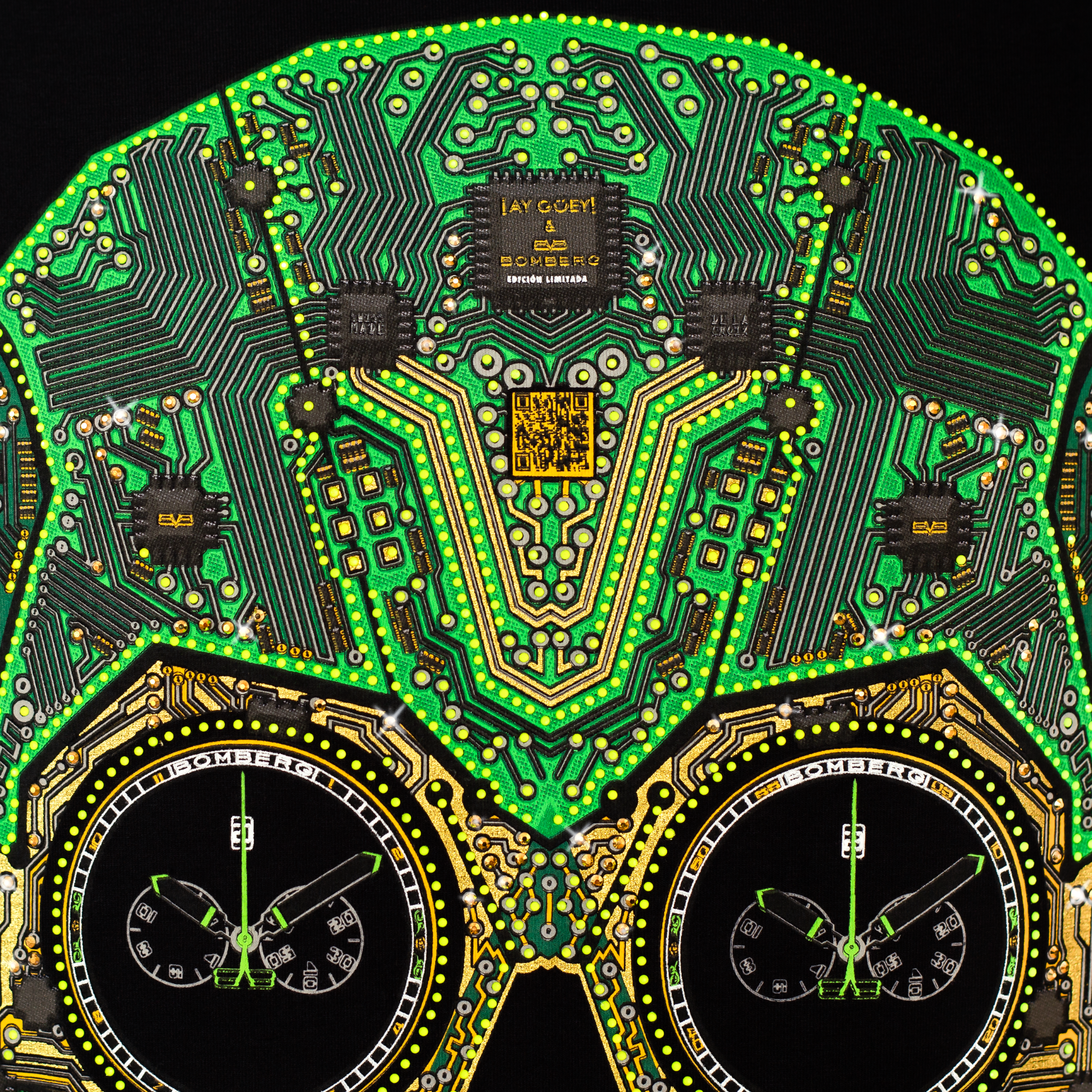 AY GüEY&BOMBERG Cyber Skull T-Shirt