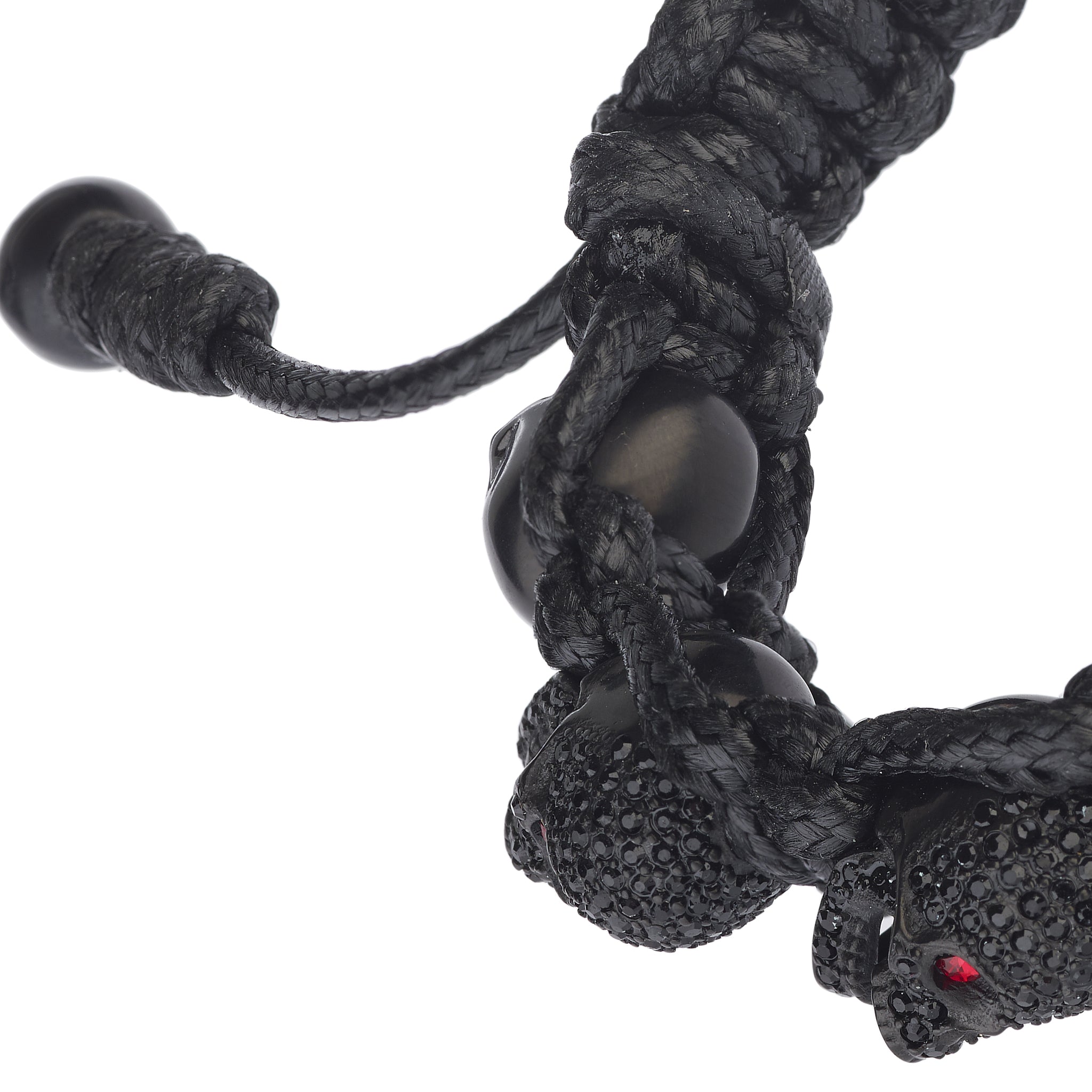 SKULLY CRYSTALS - BLACK & RED