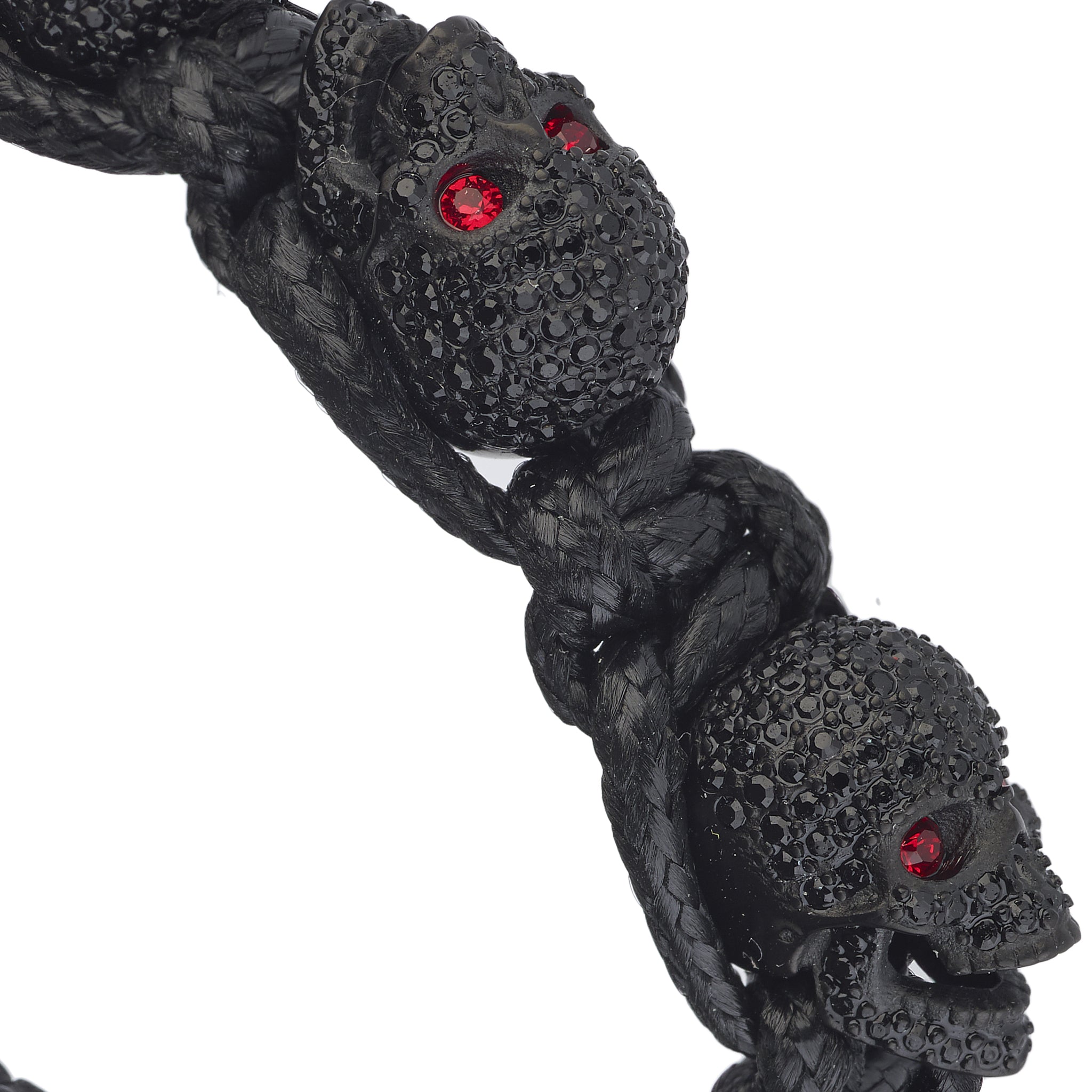SKULLY CRYSTALS - BLACK & RED