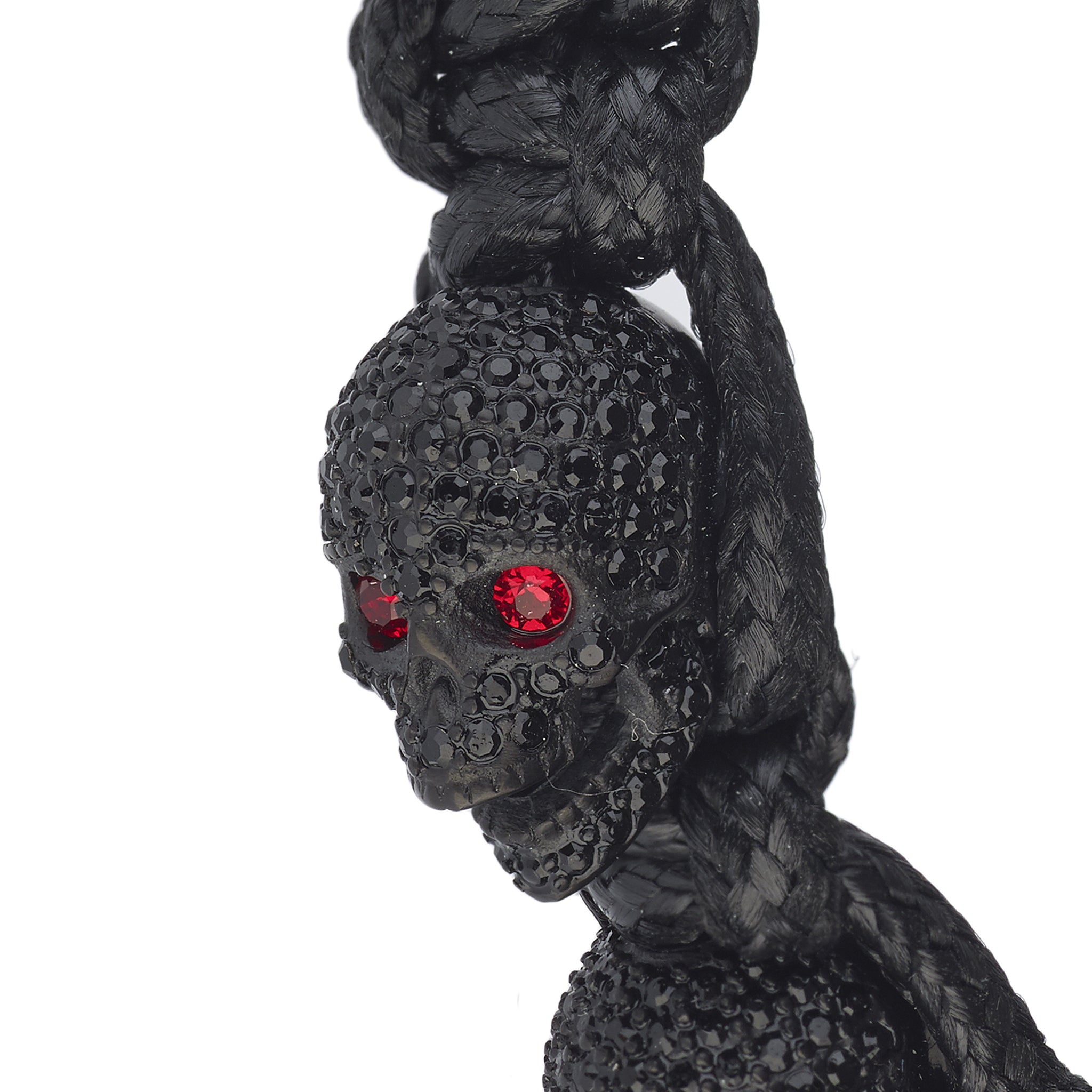 SKULLY CRYSTALS - BLACK & RED