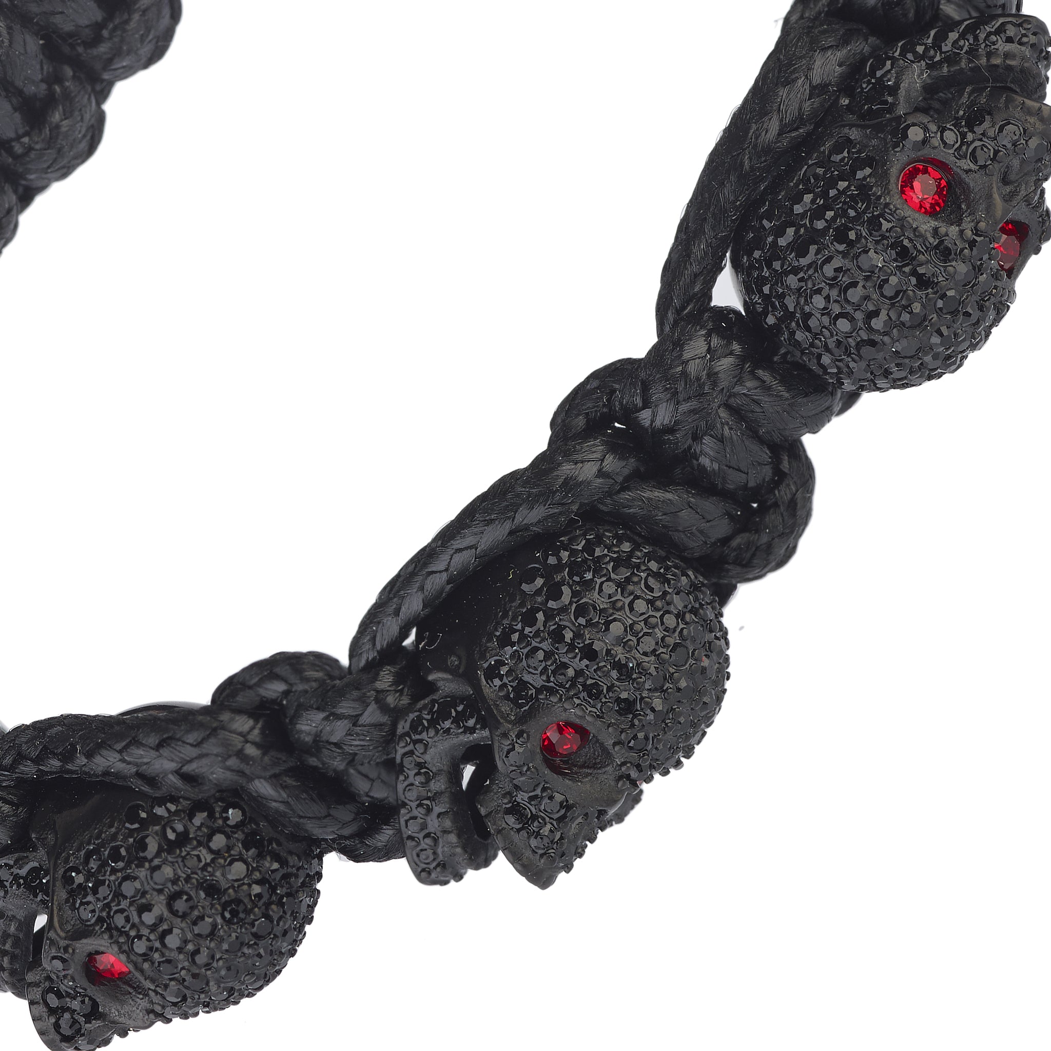 SKULLY CRYSTALS - BLACK & RED