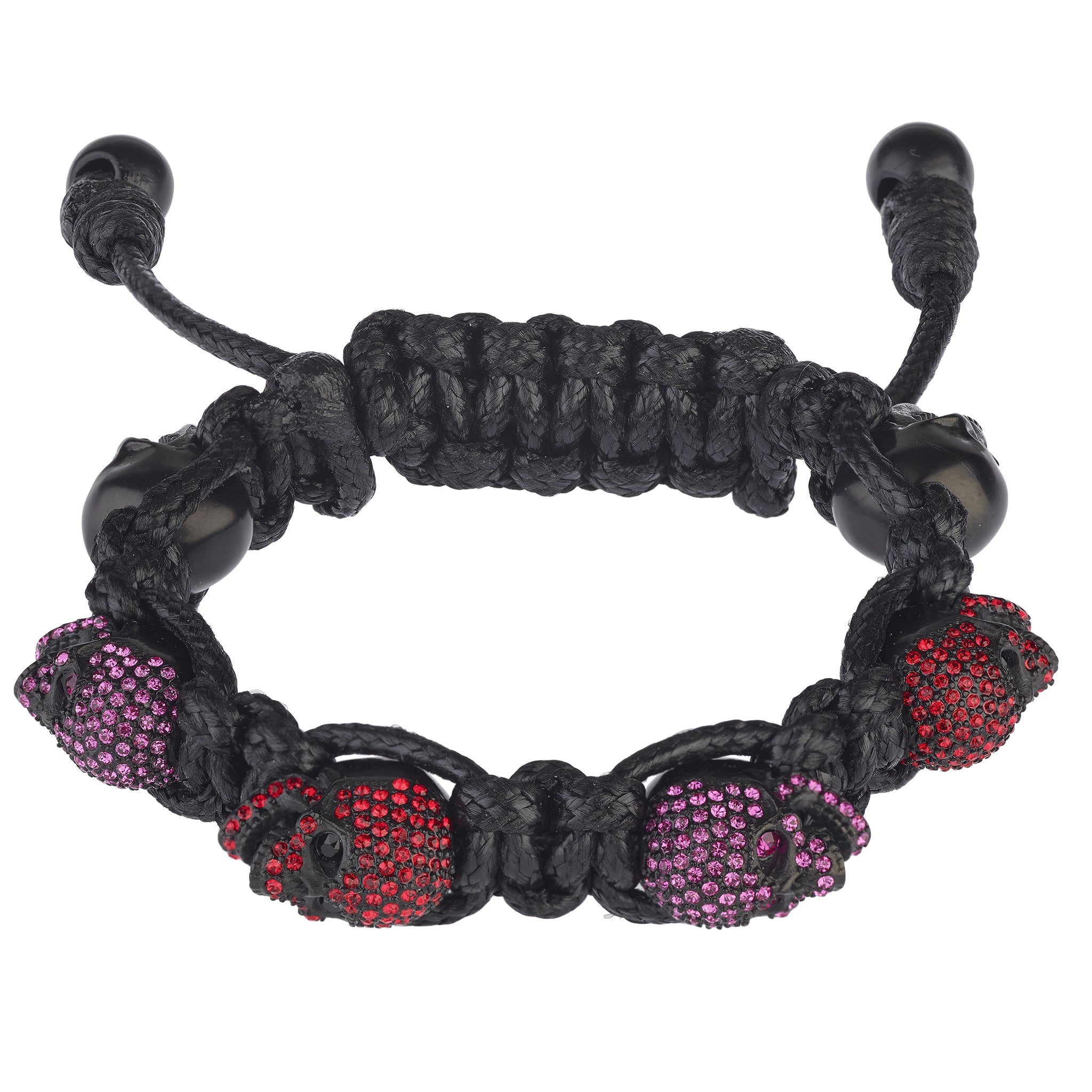 SKULLY CRYSTALS - PINK & RED