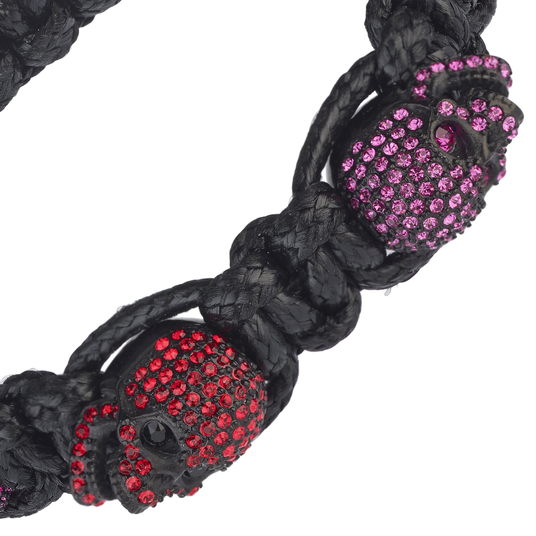 SKULLY CRYSTALS - PINK & RED