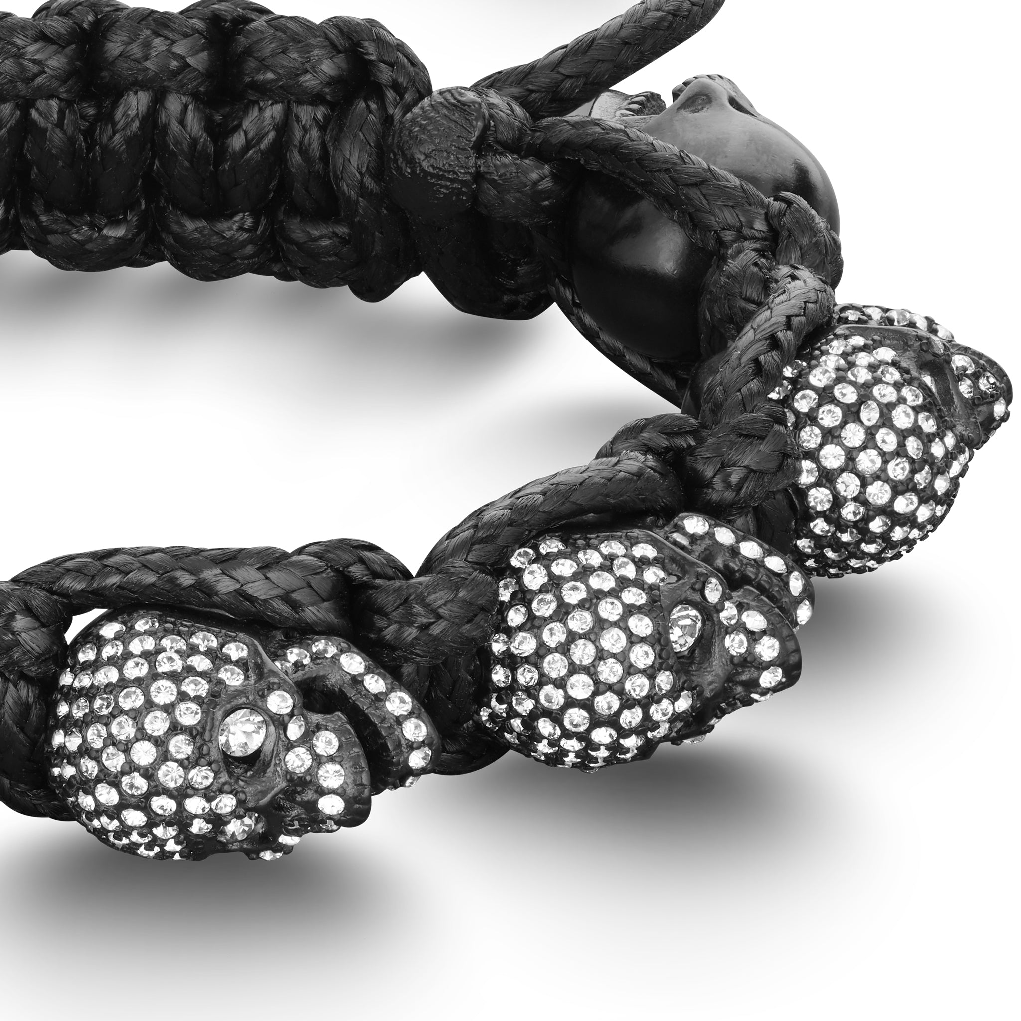 SKULLY CRYSTALS - BLACK & WHITE