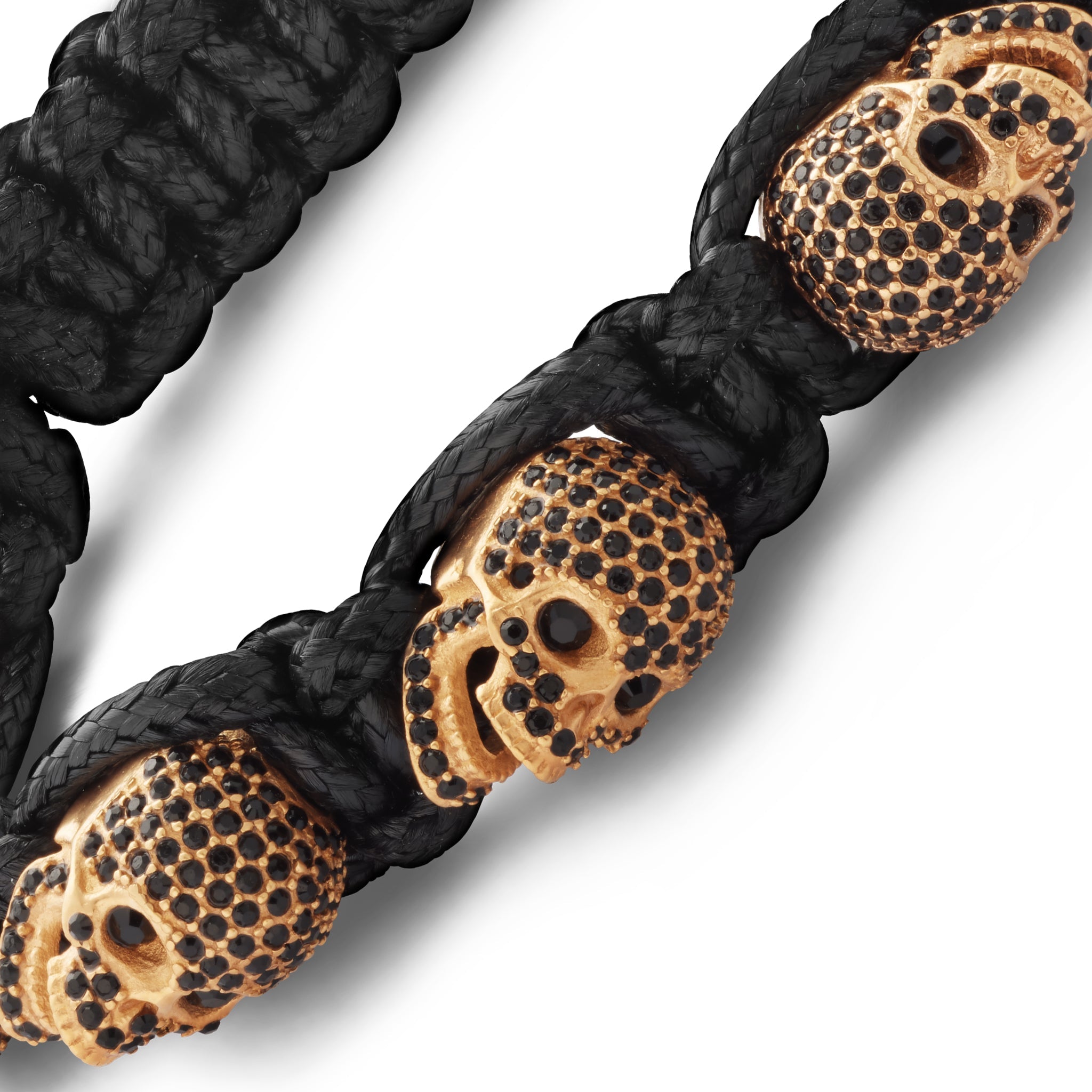 SKULLY CRYSTALS - GOLD & BLACK