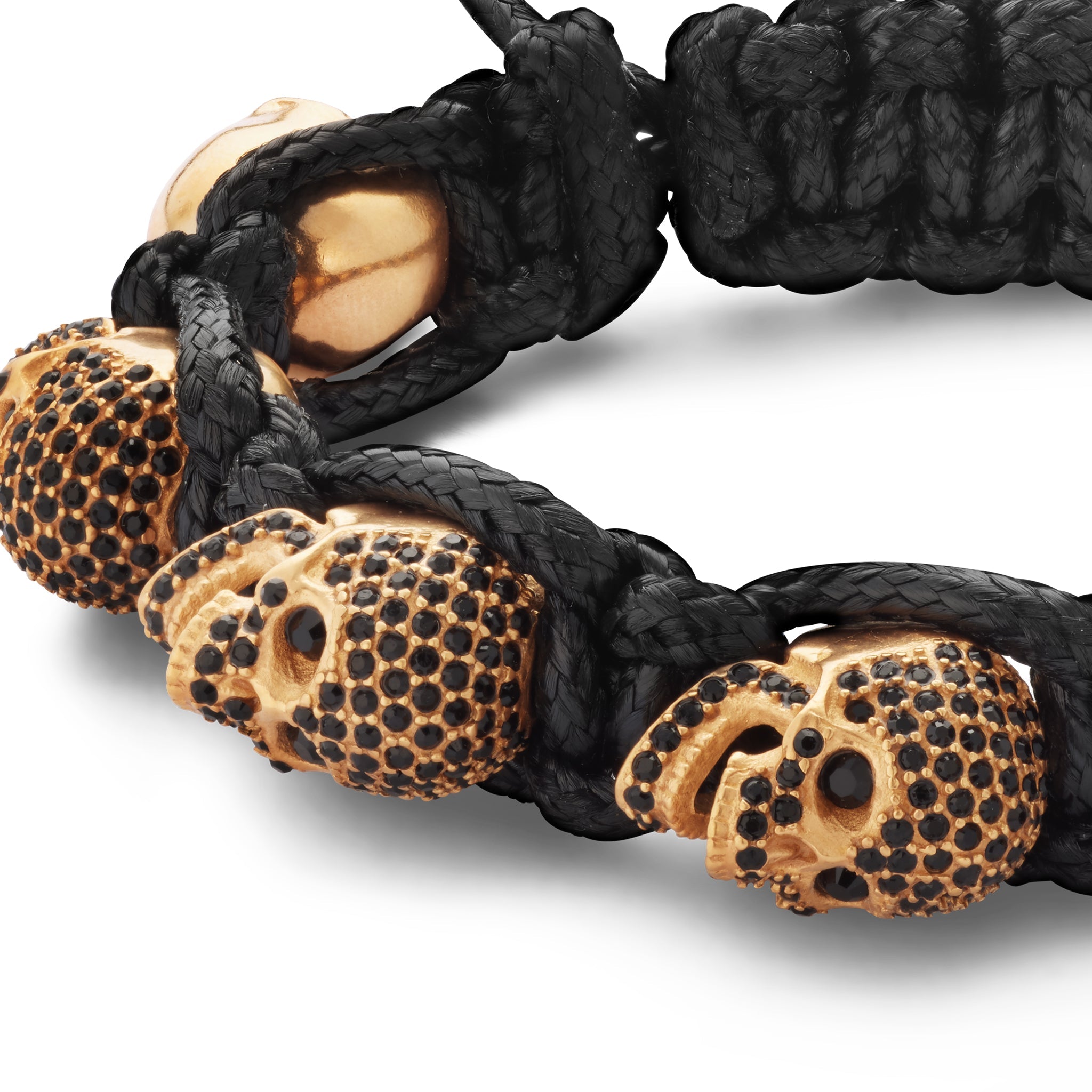 SKULLY CRYSTALS - GOLD & BLACK