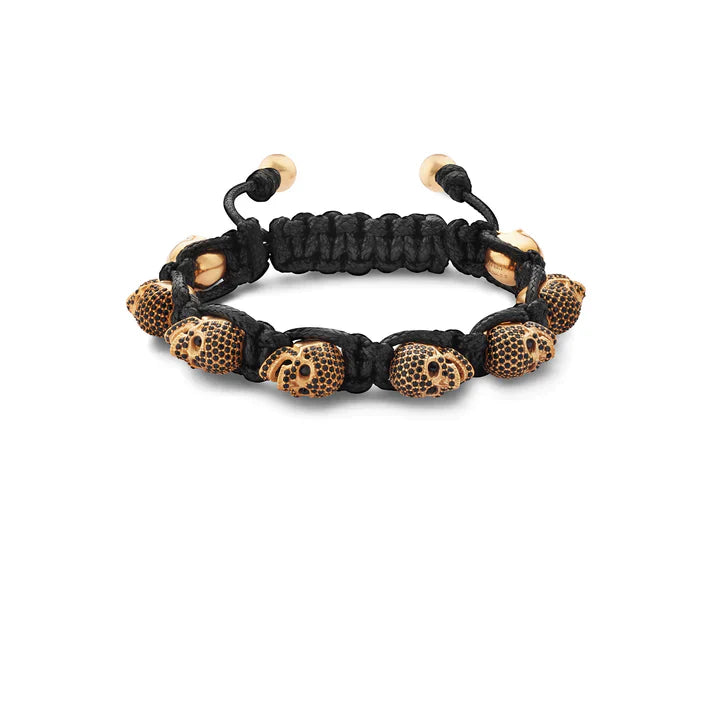 SKULLY CRYSTALS - GOLD & BLACK