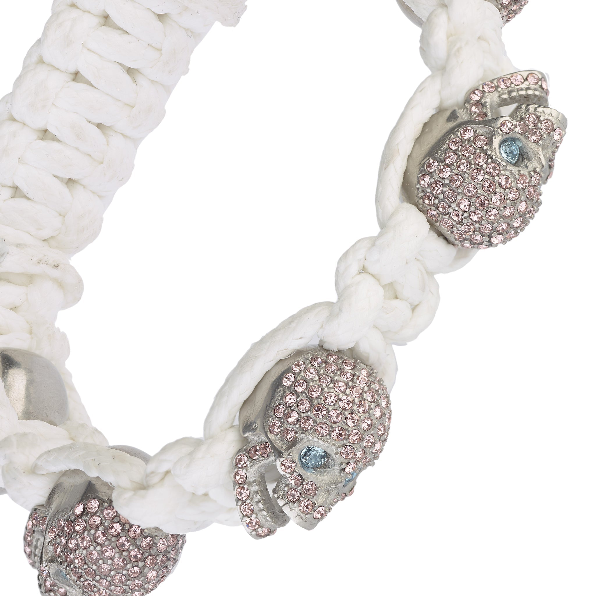 SKULLY CRYSTALS - WHITE & PINK