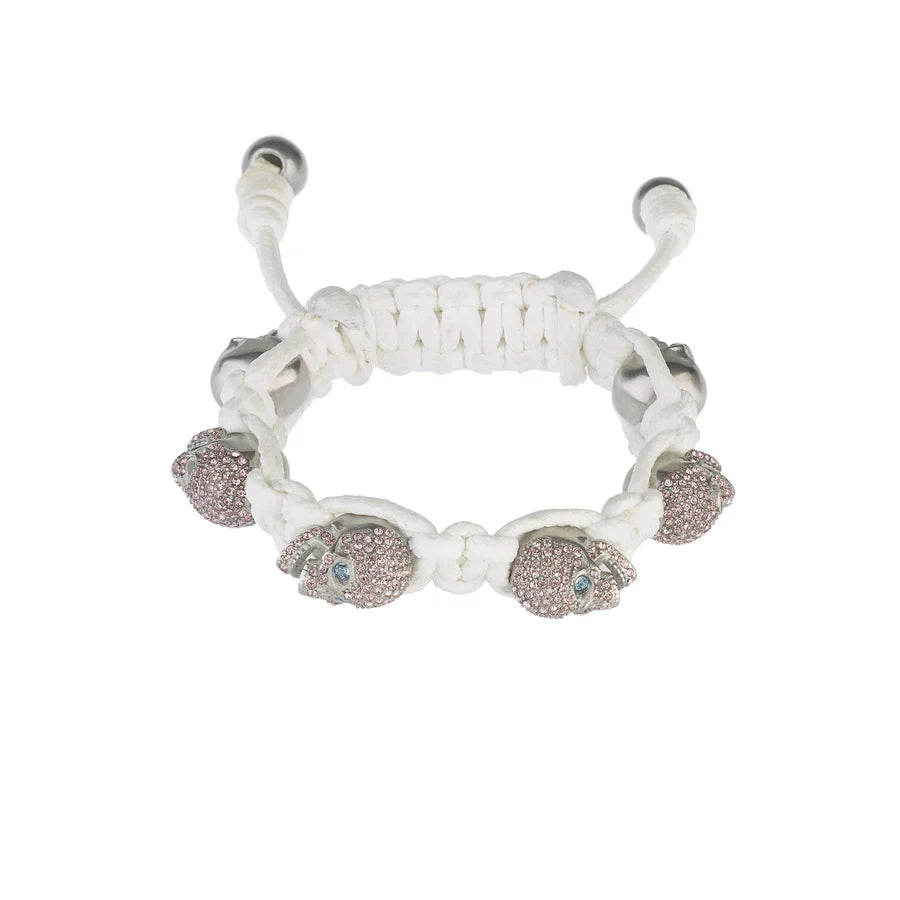 SKULLY CRYSTALS - WHITE & PINK