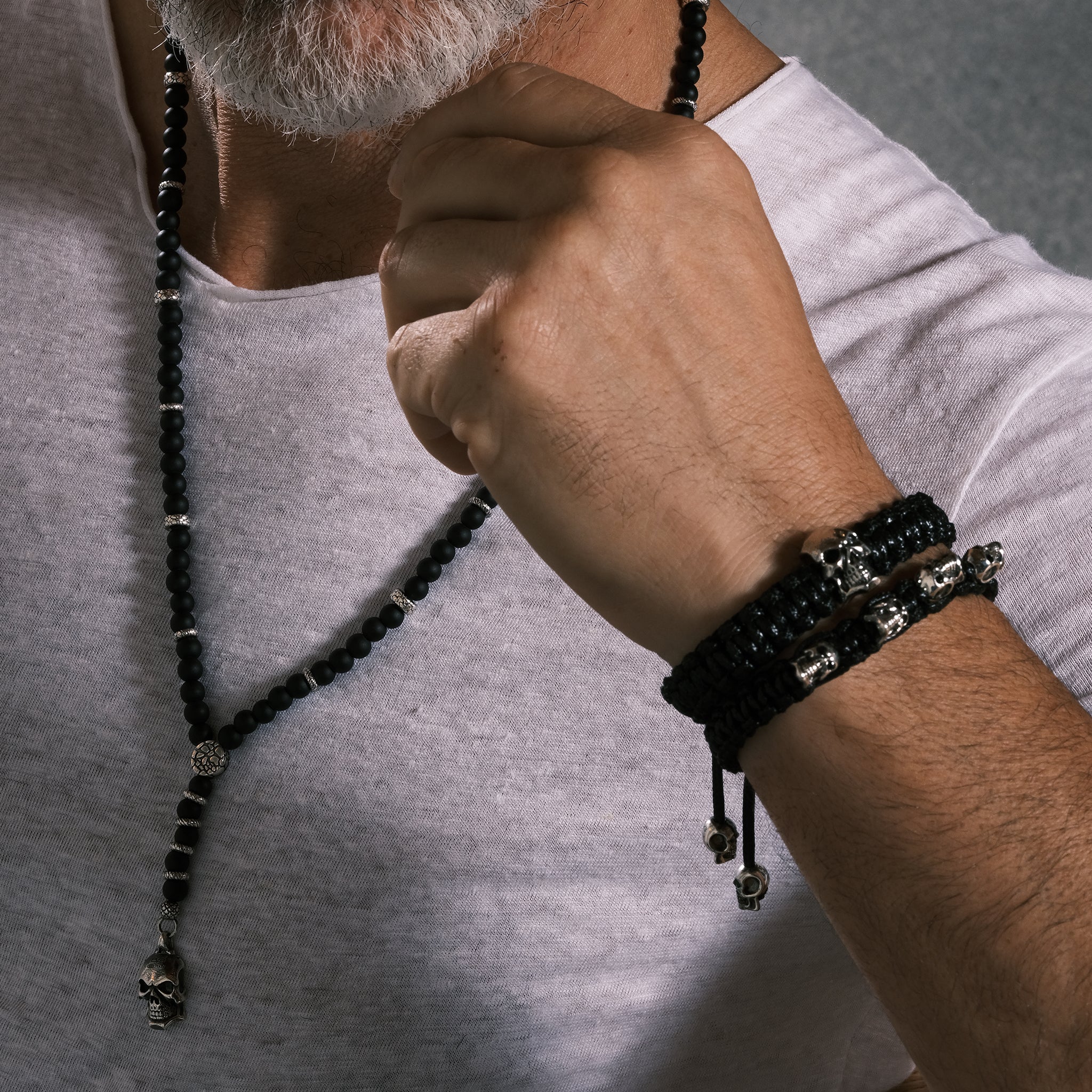 SKULL ROSARIO BLACK