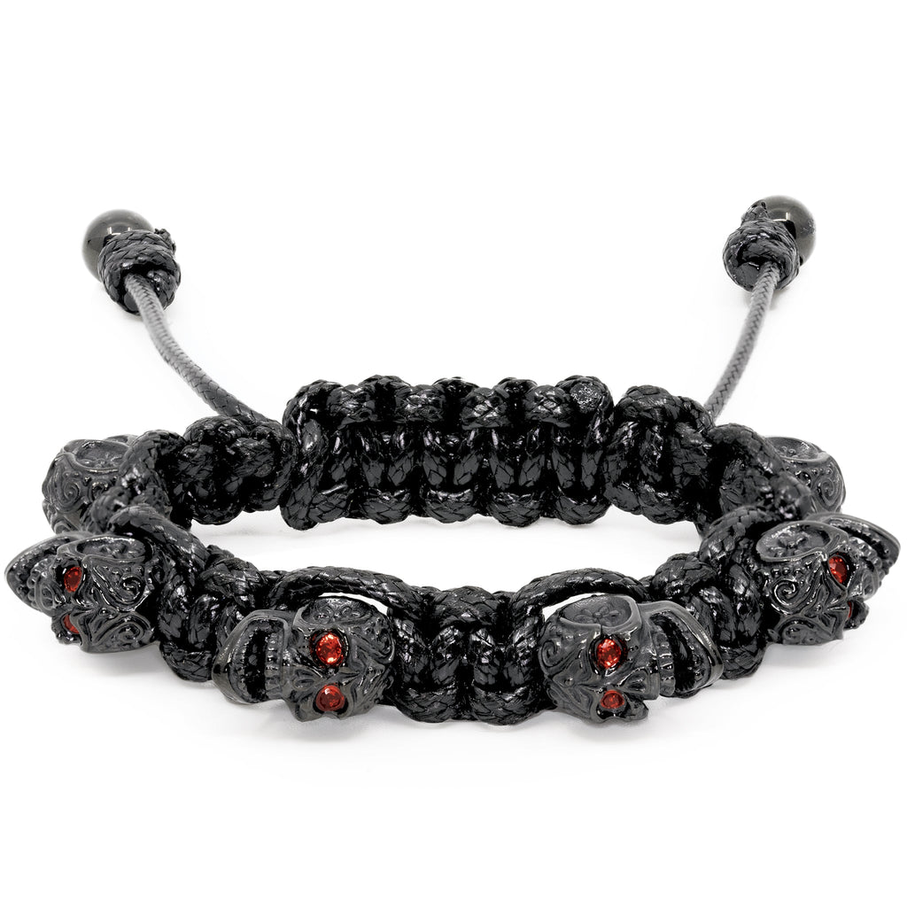 SKULLY CRYSTAL - BLACK & GRAY