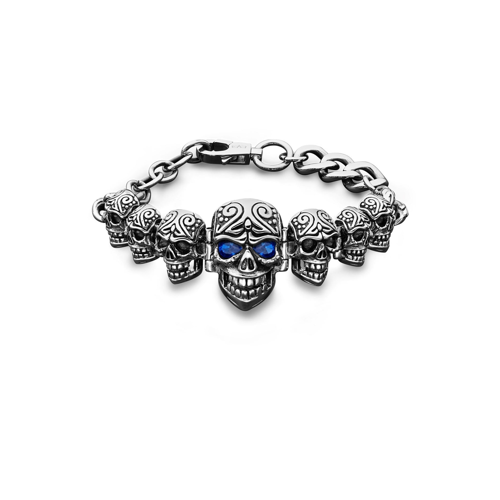 SEVEN SKULLS BLUE EYES