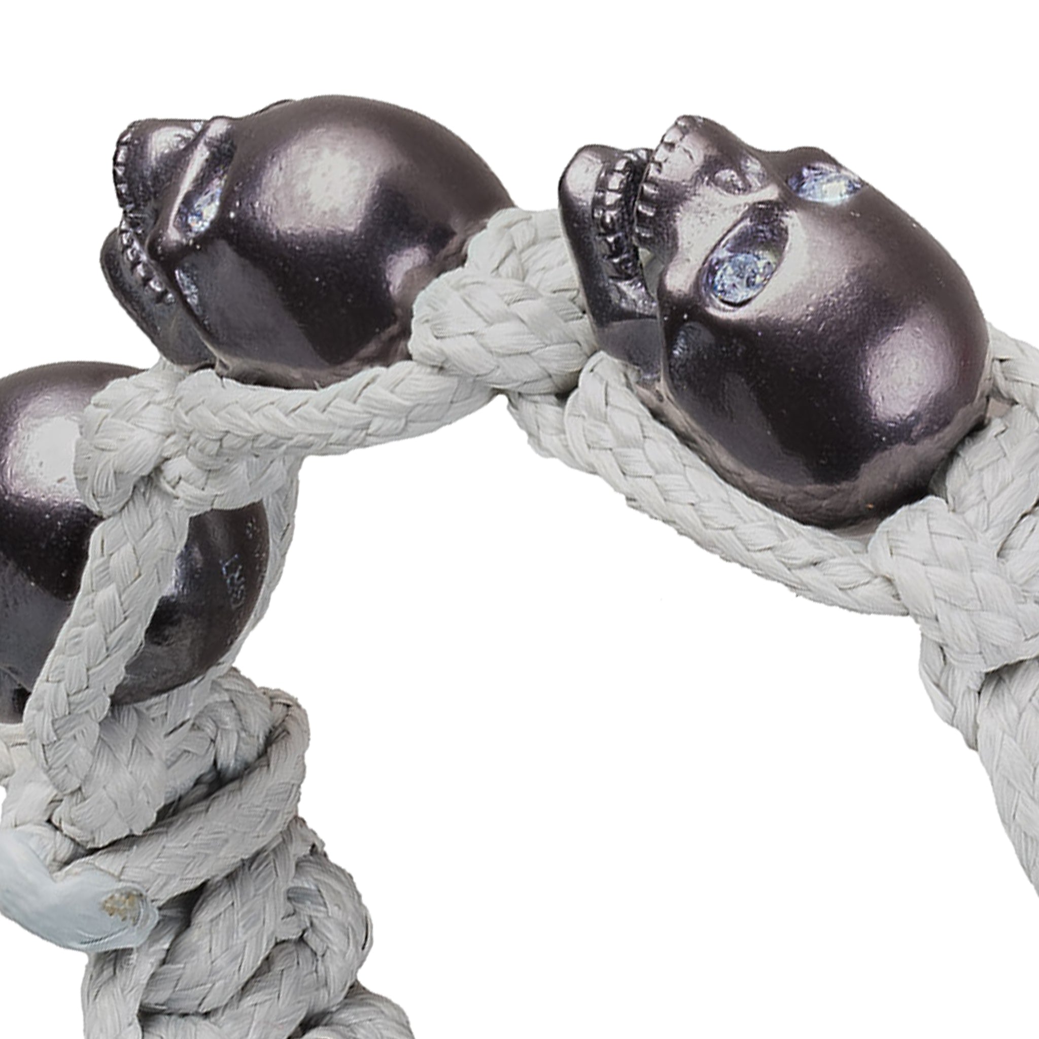 SKULLY - WHITE & BRONZE