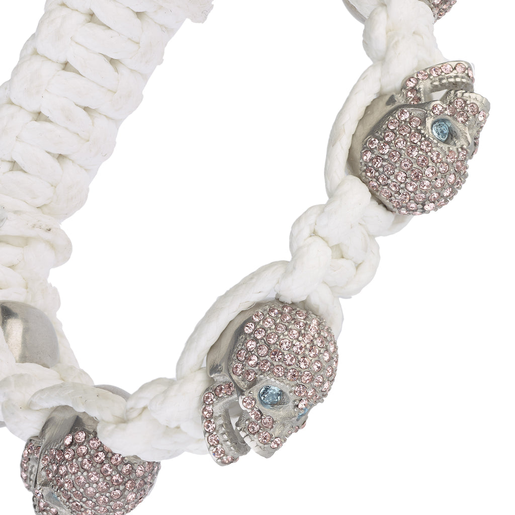 SKULLY CRYSTALS - WHITE & PINK