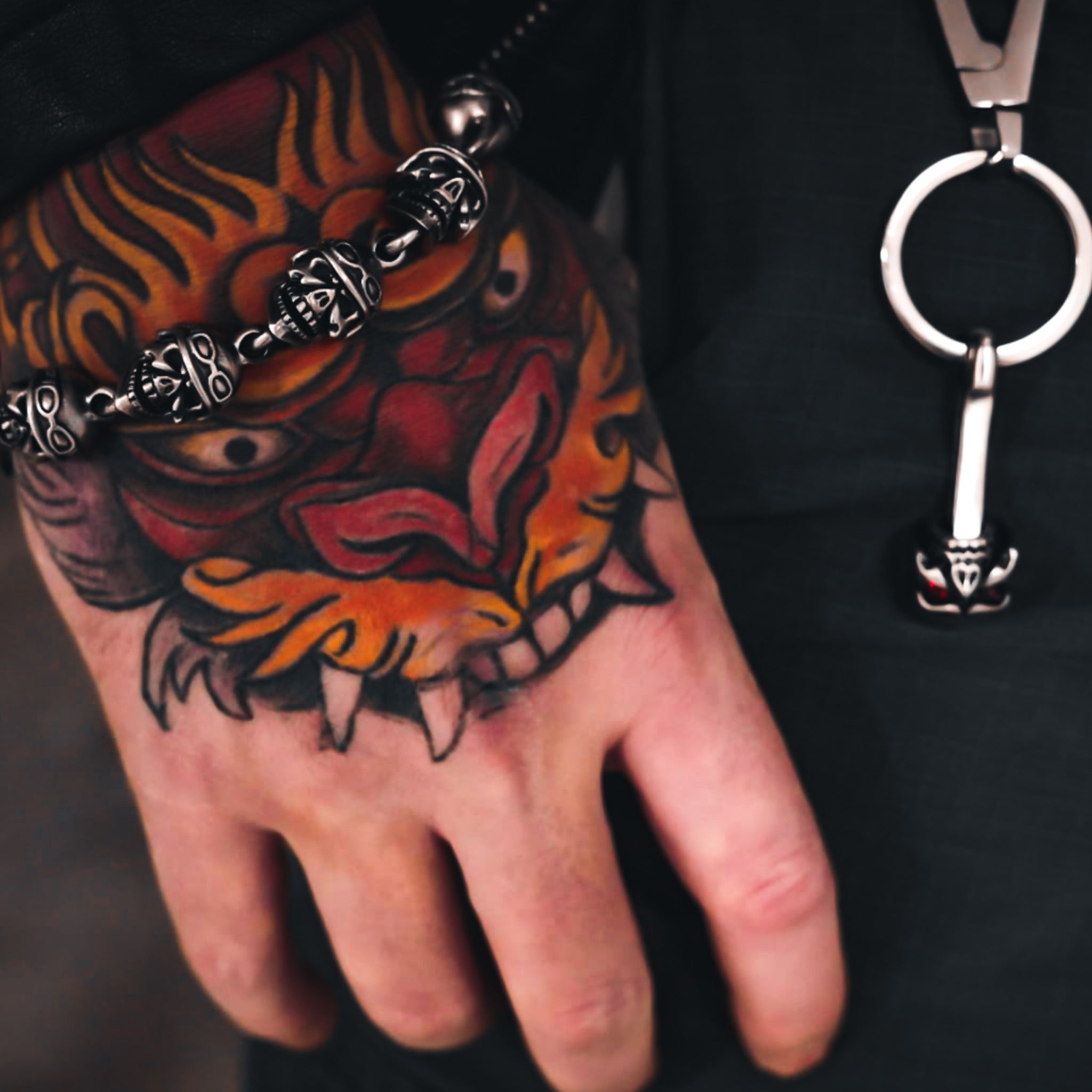 SKULL KEYRING